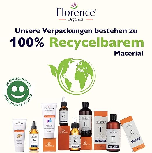 Florence® 60ml Bio Vegane Naturkosmetik Vitamine-C Serum