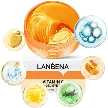 Lanbena® Augenklappen 60 Stück Hydrogel gegen Augenringe