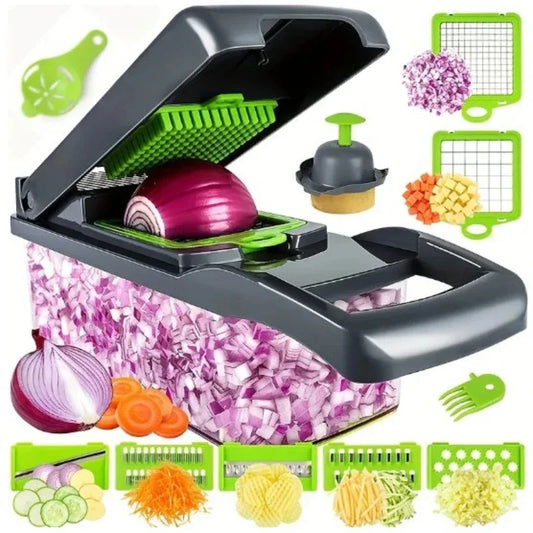 Ewatronik® Gemüse/Obstschneider Gadgets mit Korb