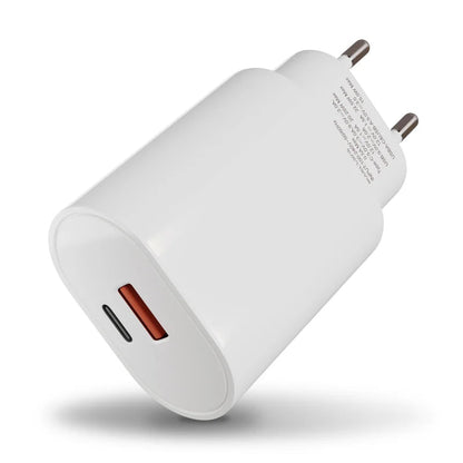 Calk USB / USB-C Dual Netzteil 22.5W + Super schnelles Aufladen 3.0